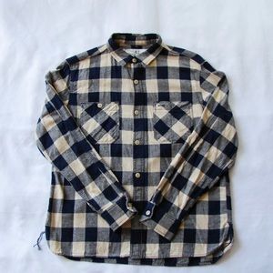 Men's RGT Rogue Territory BM Neppy plaid long sleeve flannel work shirt